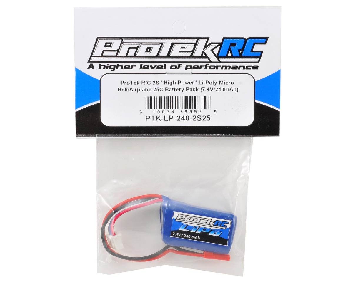 ProTek RC 2S High Power 30C Micro LiPo Battery (7.4V/240mAh) w/JST Connector, PTK-5185