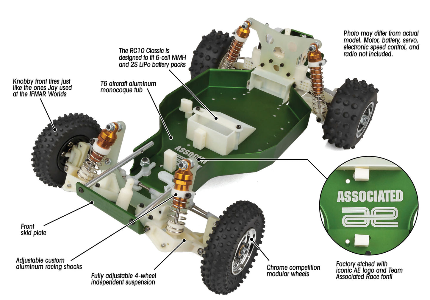 RC10 Classic 40th Anniversary Green Edition, ASC-6010