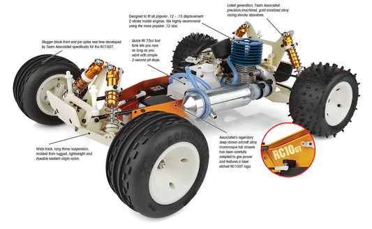 RC10GT Classic Gas Truck Kit, ASC-7066