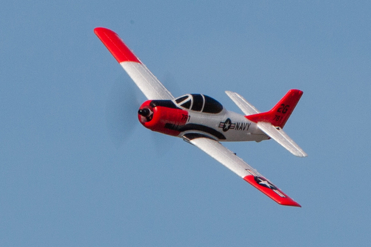 T-28 Trojan Micro RTF Airplane with PASS (Pilot Assist Stability Software) System