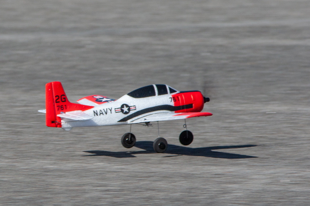 T-28 Trojan Micro RTF Airplane with PASS (Pilot Assist Stability Software) System