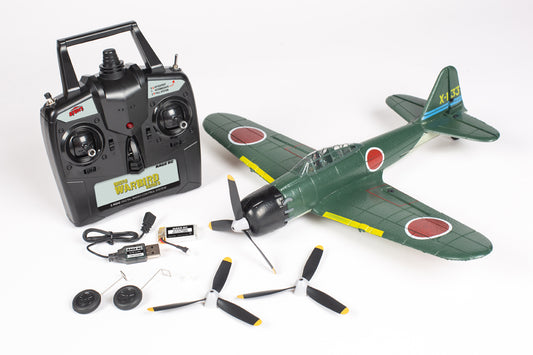 Mitsubishi A6M Zero Micro RTF Airplane with PASS (Pilot Assist Stability Software) System