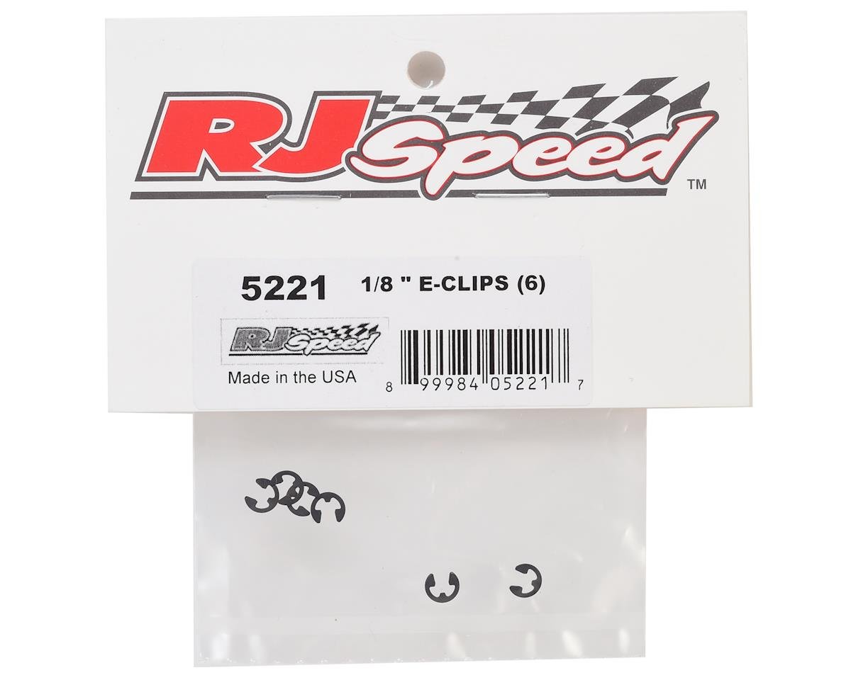 RJ Speed 1/8 E-Clips (6), RJS5221