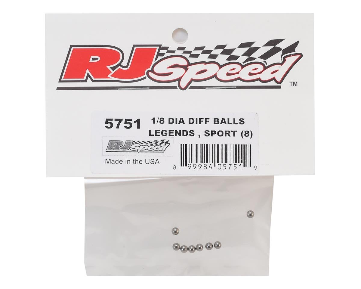 RJ Speed 1/8 Dia Diff Balls, fits Legends and Sport, RJS5751