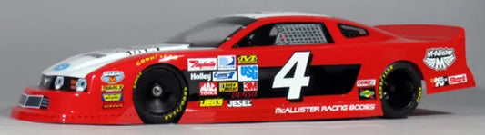 McAllister Racing ASA Style Mustang Latemodel Body Oval w/Decals, 272