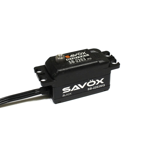 Savox Black Edition Low Profile Brushless Digital Servo, SAVSB2263MG-BE