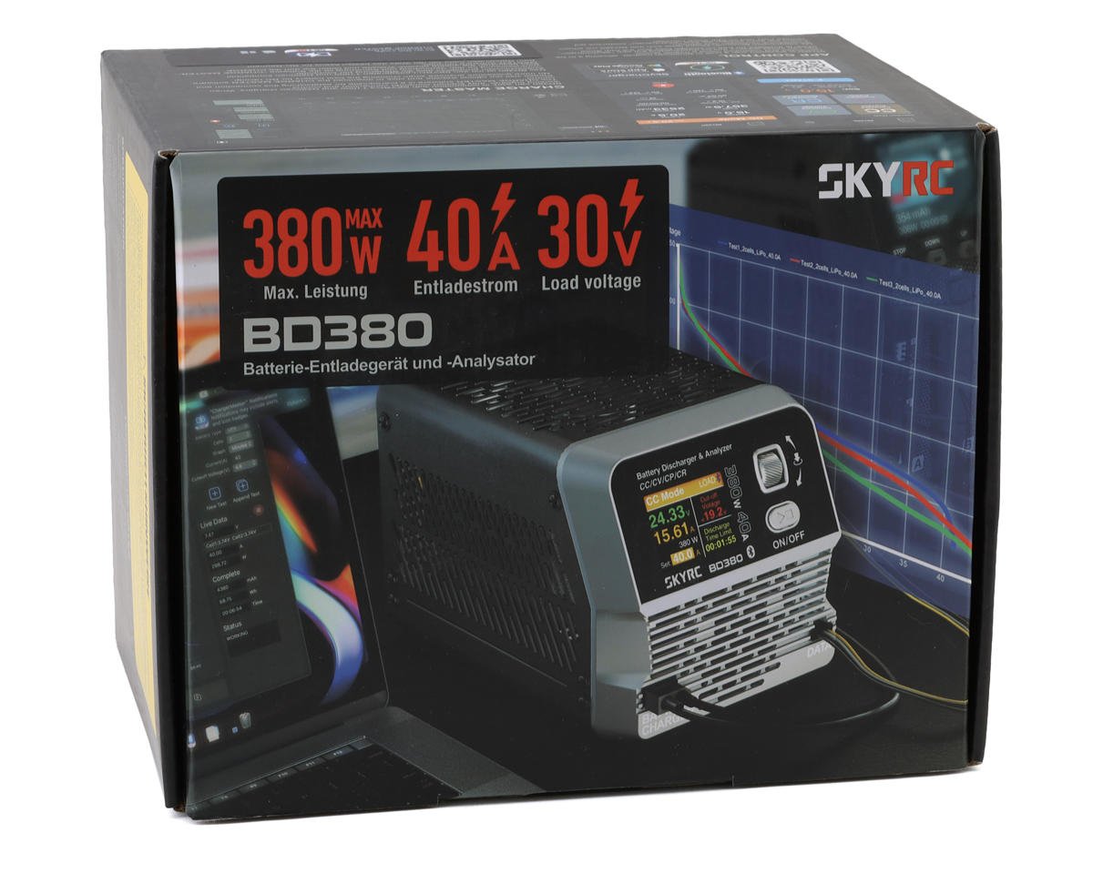 SkyRC BD380 Battery Discharger & Analyzer (40A/380W), SKY-600153-01