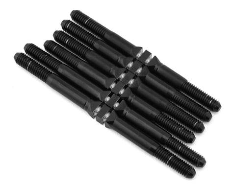 Whitz Racing Products Custom Works Rocket 5 HyperMax 3.5mm Titanium Turnbuckles Kit (Black) (6), WRP-CWLM5-HM2