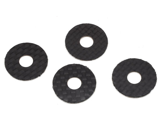 1UP-10401 - 1UP Racing Carbon Fiber Body Washers, 6mm Body Bosts