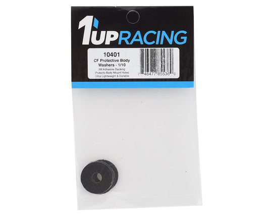 1UP-10401 - 1UP Racing Carbon Fiber Body Washers, 6mm Body Bosts