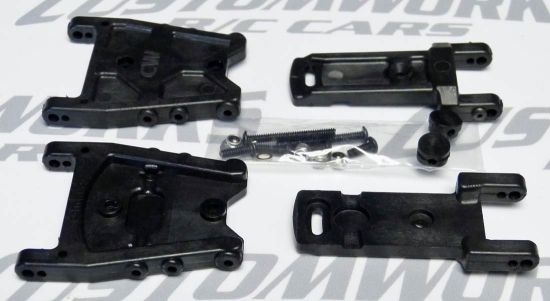 Custom Works RC Adjustable Toe Rear A-arm Set, direct replacement for 3240 Rear Arm.