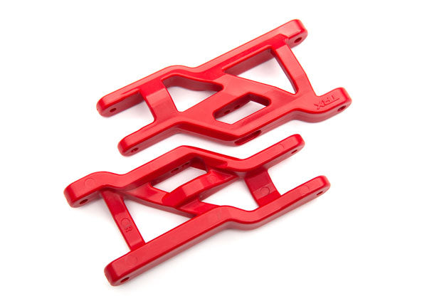 Suspension arms, red, front, heavy duty (2) 3631R