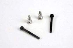 Shoulder screws, steering bellcranks (3x30mm cap-head machine) (2)/ draglink shoulder screws (chrome) (2) TRA-3742