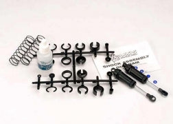 Ultra Shocks (black) (long) (complete w/ spring pre-load spacers & springs) (front) (2) TRA-3760