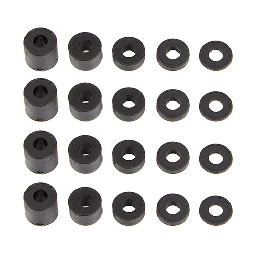 Spacer Set, 3x7mm, plastic ASC-42260