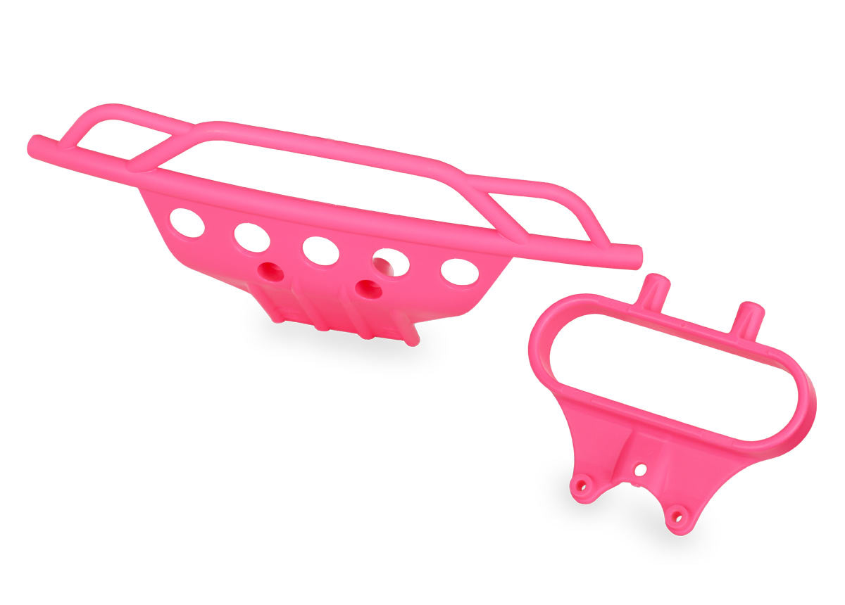 Bumper, front/ bumper mount, front (pink) 5835P