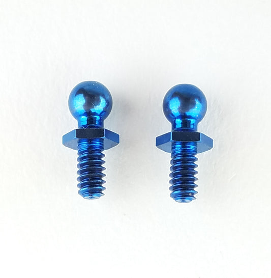 Blue Titanium Short Hex Ball Stud (2) CW-8521