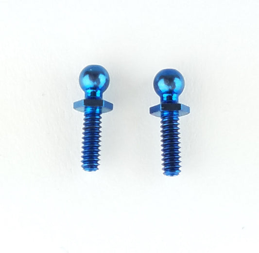 Blue Titanium Long Hex Ball Stud (2) CW-8522