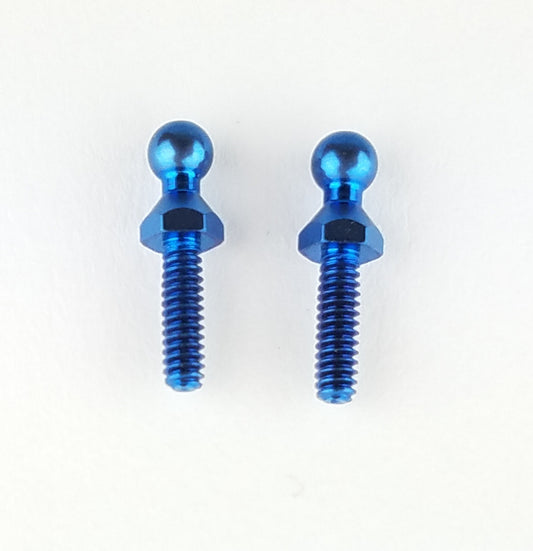 Blue Titanium Tall Hex Ball Stud (2) CW-8523