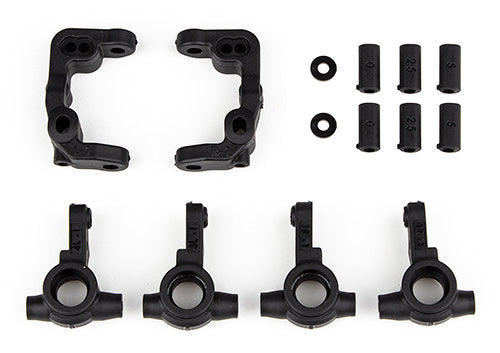 RC10B6.4 -1mm Scrub Caster and Steering Blocks ASC-91901