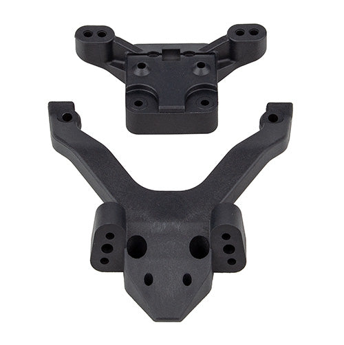 RC10B6.4 FT Top Plate and Ballstud Mount, carbon ASC-91972