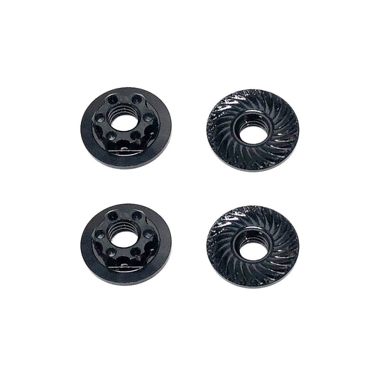 FT Nuts, M4 Low Profile Wheel Nuts, black ASC-92254