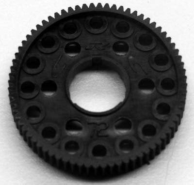 CRC Molded Spur Gear, 64 Pitch 72T