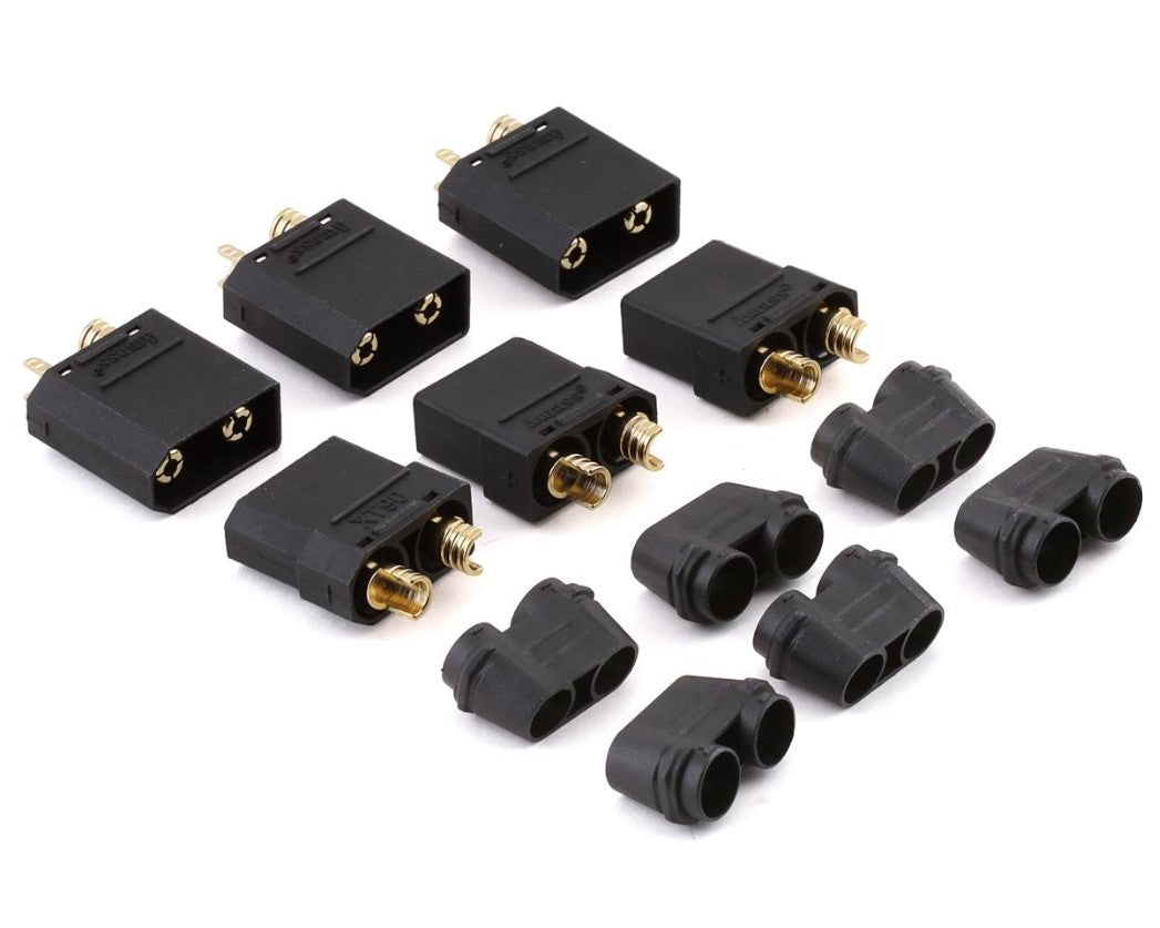 Maclan XT90 Connectors (3 Female/3 Male) (Black) MCL-4269