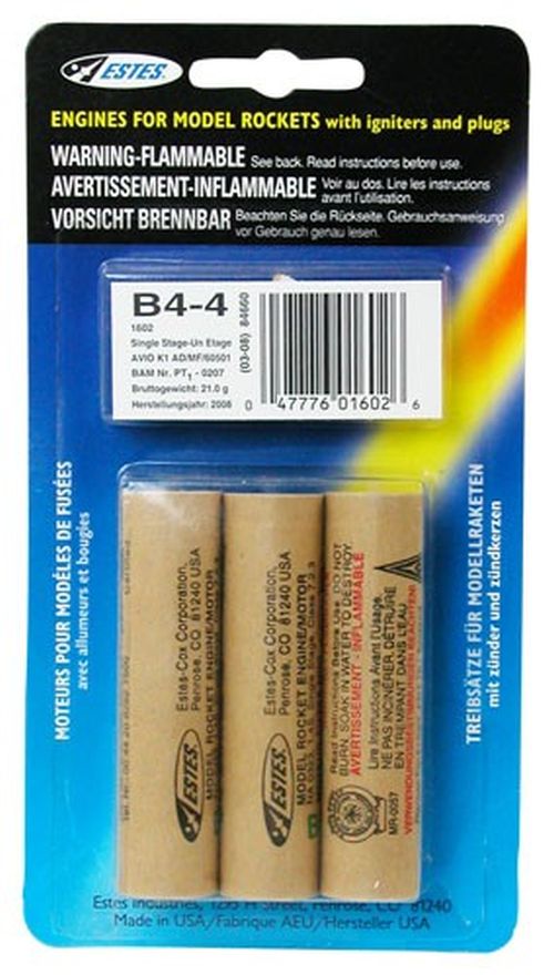 B4-4 Model Rocket Engines (3pk) – EST-1602