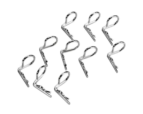 Body Clips with 90 degree bend, silver AC01B08