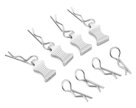 Body Clips with Aluminum EZ Pulls (4), clips (8) AC03EZ01