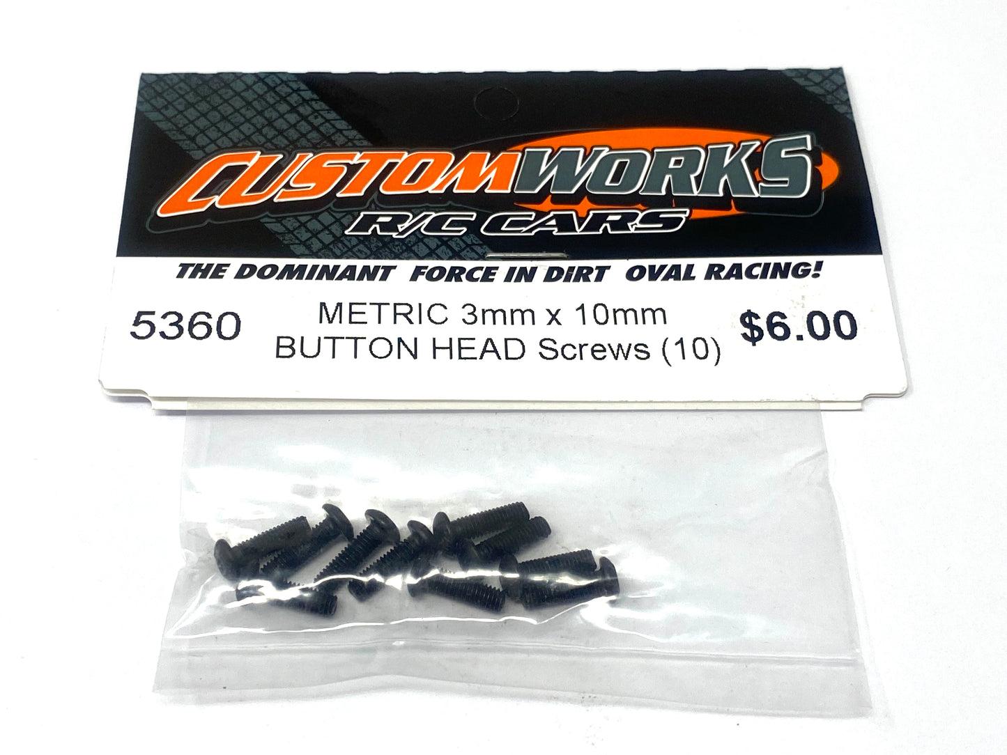 3mm X 10mm Button Head Screws metric (10) CW-5360