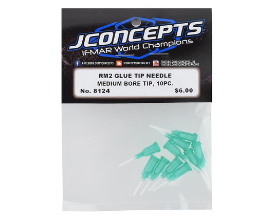 JConcepts RM2 Medium Bore Glue Tip Needles (Green) (10) JCO-8124