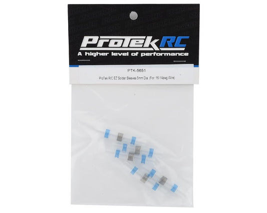 PTK-5651 - ProTek RC 5mm EZ Solder Splice Tube Sleeves (5) (16-14awg Wire)