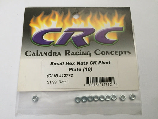 CRC Small Hex Nuts CK Pivot Plate (10) 1/10 1/12 scale 12772 (bx10)