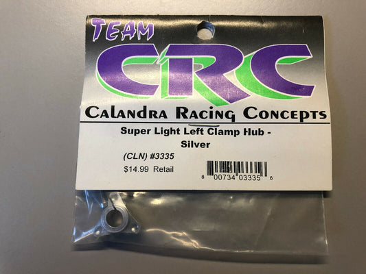 CRC Super Light Left Clamp Hub Silver #3335 (bx23)
