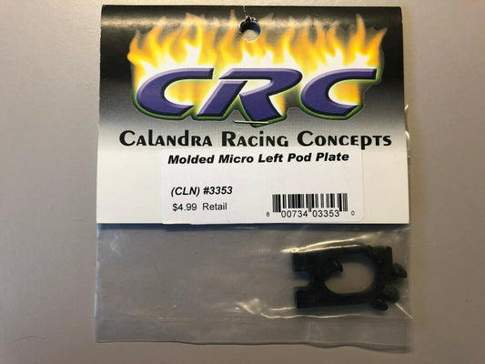 CRC Molded Micro Left Pod Plate #3353 (bx23)