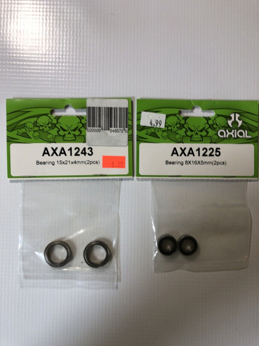 Axial 1243 1225 Bearings 15x21x4mm 8x16x5mm (bx45)